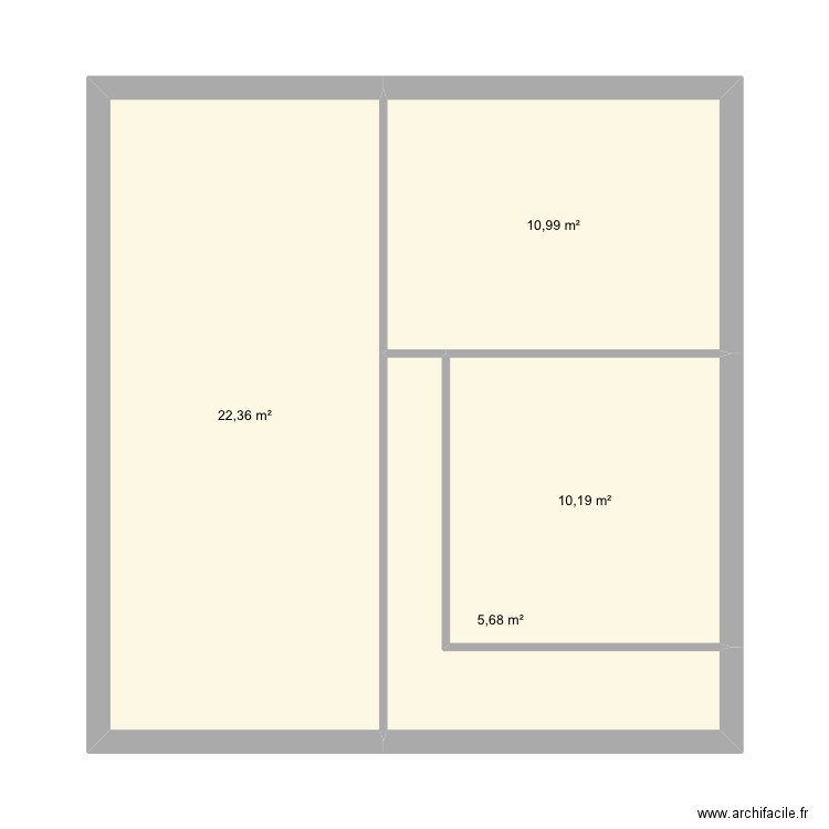 Extension v2. Plan de 4 pièces et 49 m2