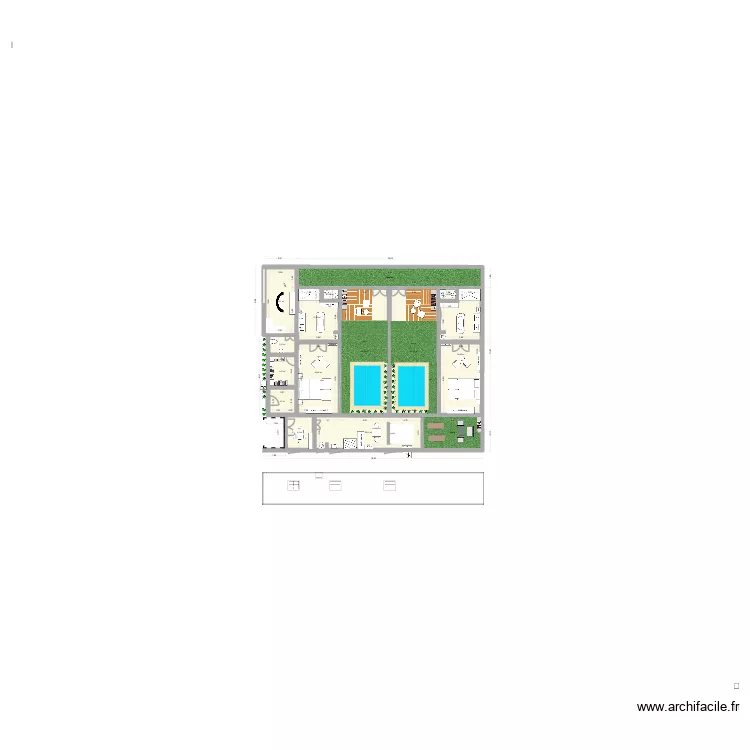 Villa. Plan de 