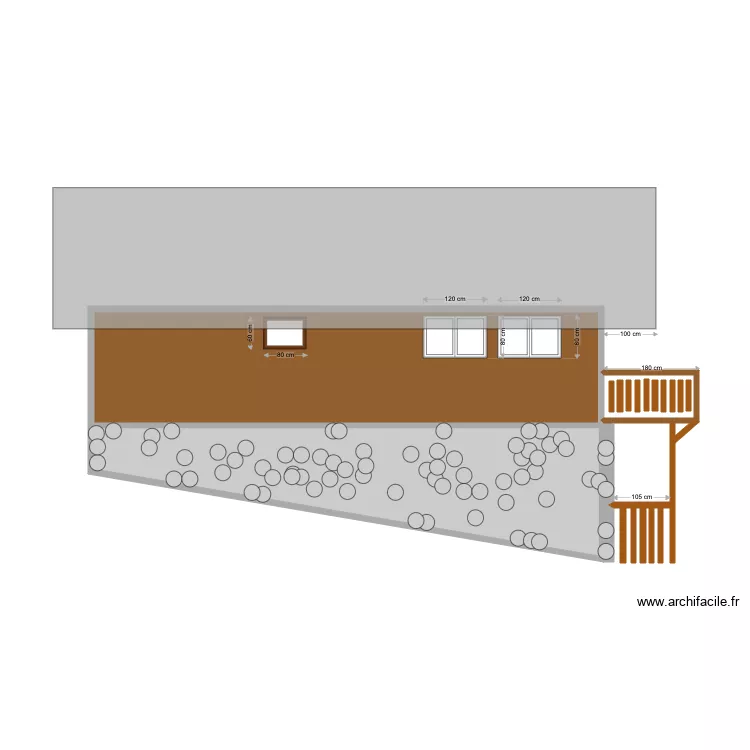 fa&ccedil;ade est nouvelle. Plan de 