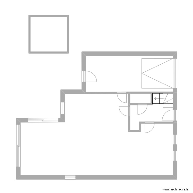 Assesse rez. Plan de 4 pièces et 63 m2