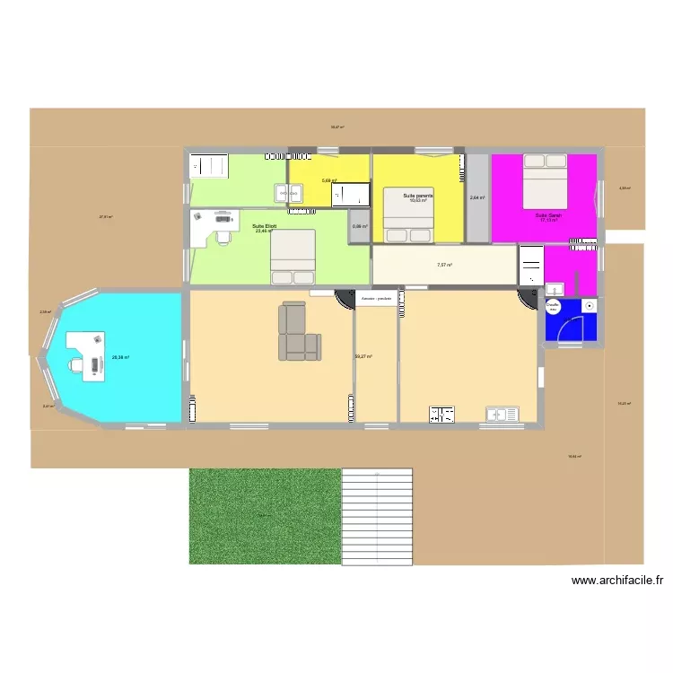 Maison actualisée. Plan de 10 Pièces et 151 m² Maison actualisée. Plan de 10 Pièces et 151 m²