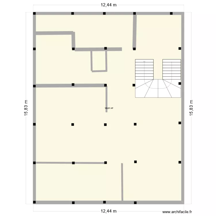 MAISON SKHOUNA. Plan de 1 et 183 m² MAISON SKHOUNA. Plan de 1 et 183 m²