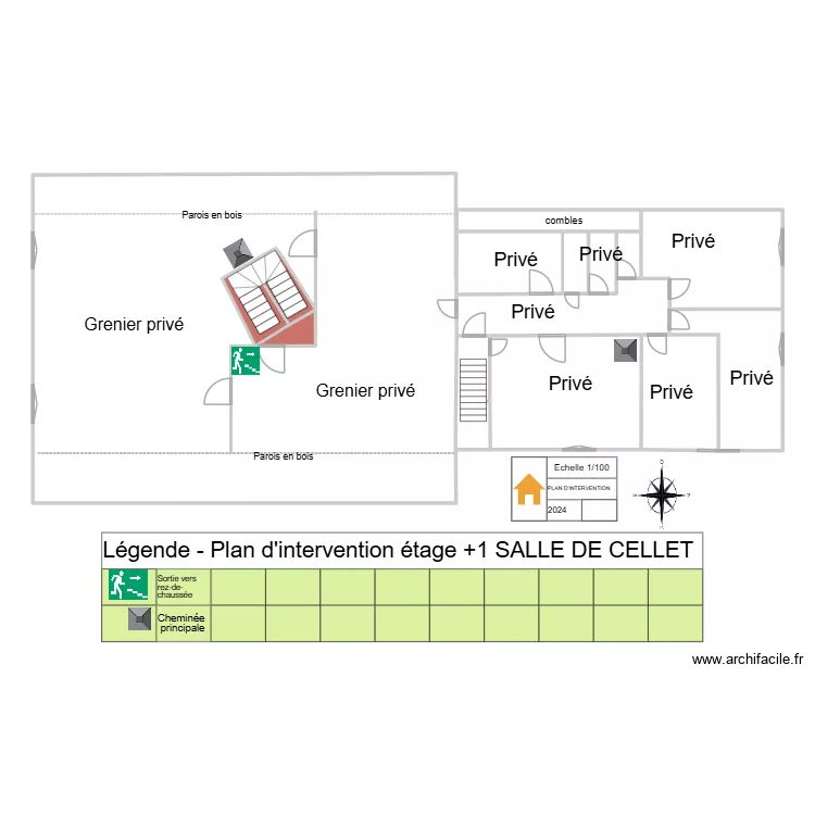 Etage +1. Plan de 12 et 73 m² Etage +1. Plan de 12 et 73 m²