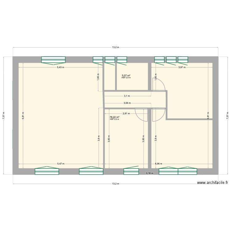 etat des lieux LA chapelle de guinchay 2. Plan de 7 pièces et 250 m2
