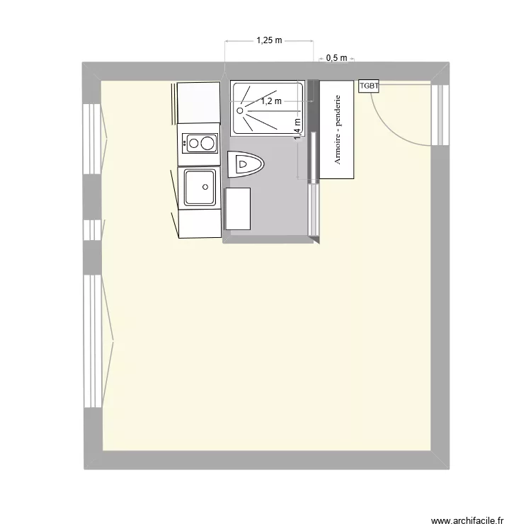 Panoyaux_C. Plan de 2 et 24 m² Panoyaux_C. Plan de 2 et 24 m²