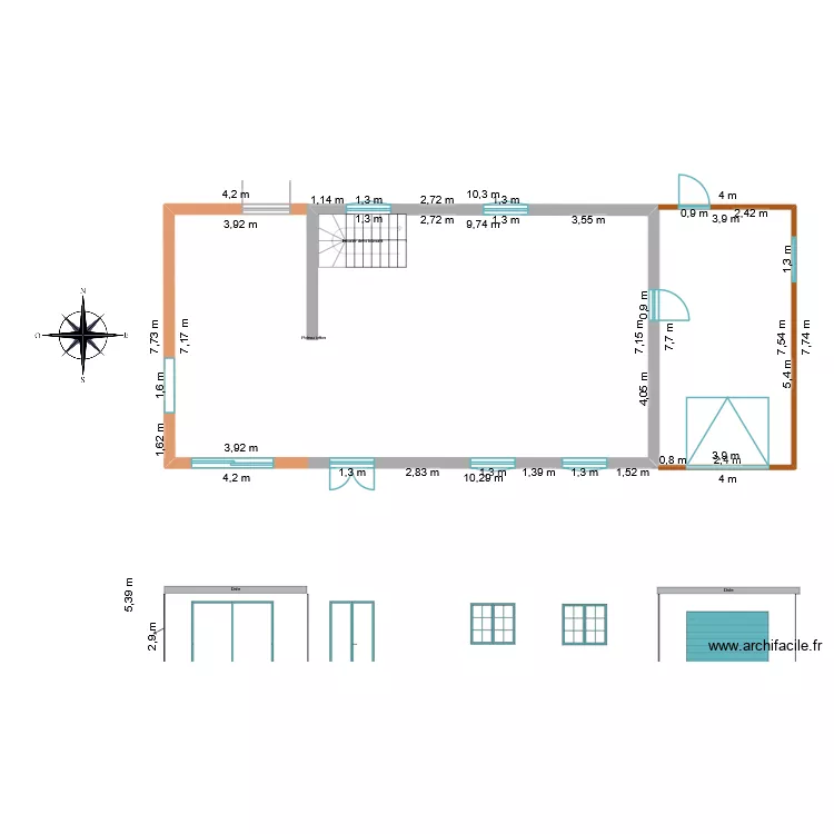 extension. Plan de extension. Plan de