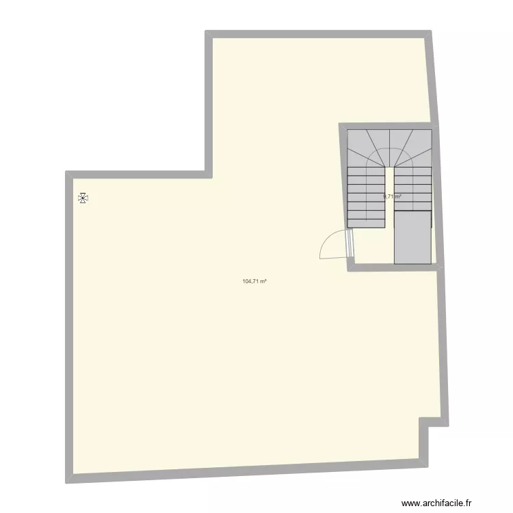 Maison El Houda Electricit&eacute; - Terrasse (Superficie). Plan de 