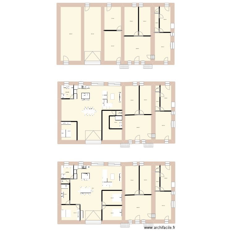 VO MARIE EVE. Plan de 37 pièces et 700 m2