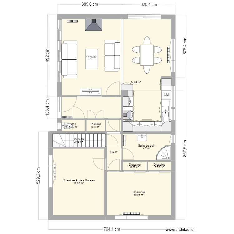 Maison du Tréport - Projet 2. Plan de 22 pièces et 236 m2