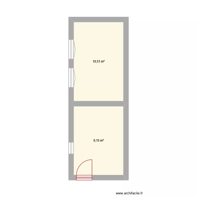 poullailer. Plan de 2  et 20 m²