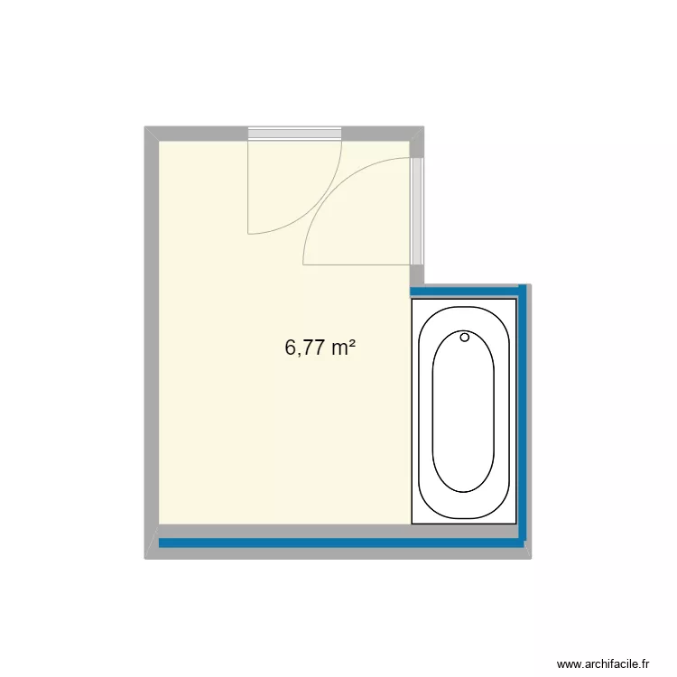 Ayouchi SDB n&deg;1 Option A. Plan de 