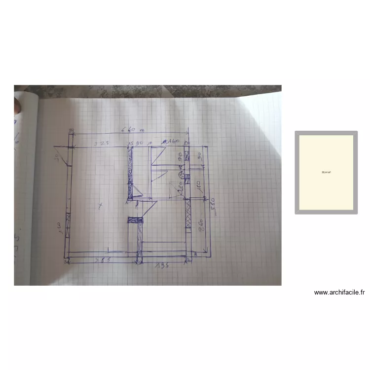 test 1. Plan de 1 pièce et 20 m² test 1. Plan de 1 pièce et 20 m²