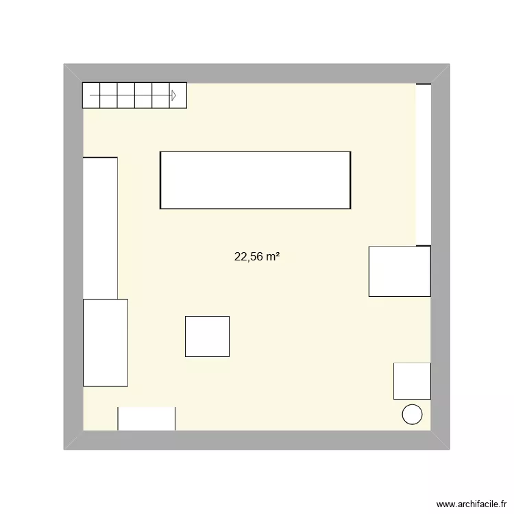 guygyhdijsod,jefnjozegjn. Plan de 1 pièce et 23 m²