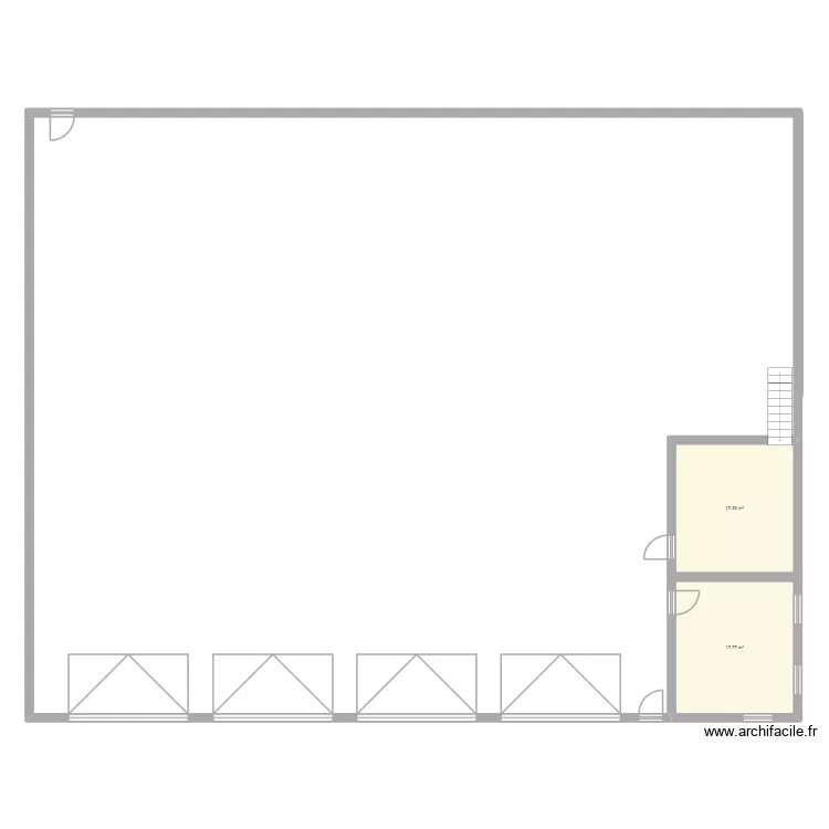 Ancien b&acirc;timent CLEMENTE. Plan de 2  et 35 m²