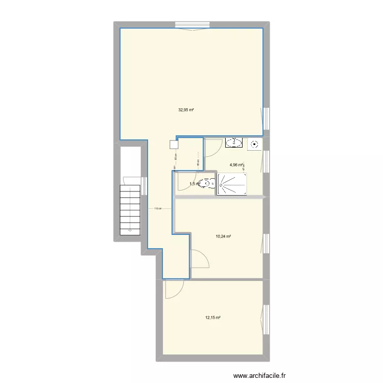 Appartement Le Muy futur 4. Plan de 