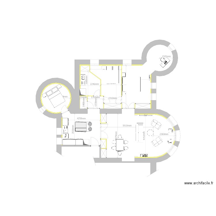 appart1. Plan de 0 pièce et 0 m2