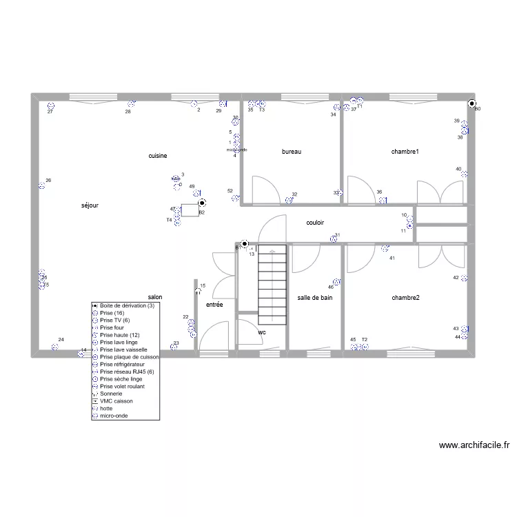 florian 1 Etage pc,. Plan de 
