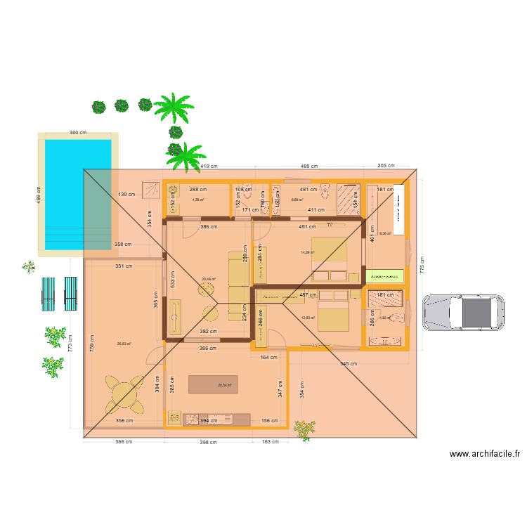 Martine Ott plan 23 juin 2. Plan de 9 pièces et 122 m2