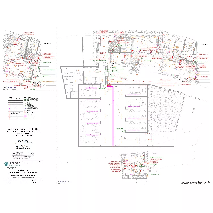 La salle Plans de niveau RDC et R+1. Plan de La salle Plans de niveau RDC et R+1. Plan de