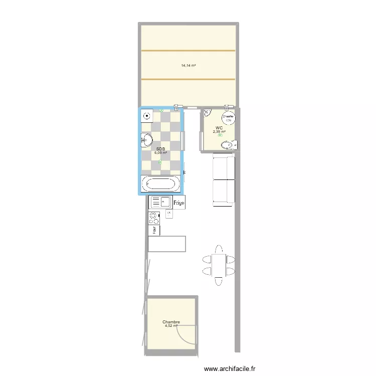 Renov 2026 v2. Plan de 4 et 27 m² Renov 2026 v2. Plan de 4 et 27 m²