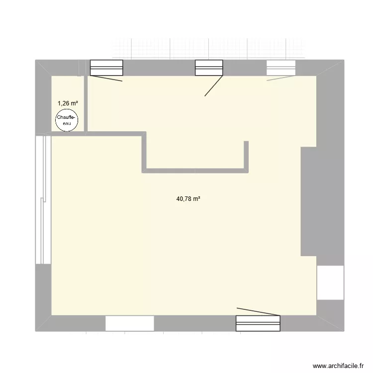 CUISINE. Plan de 2  et 42 m²