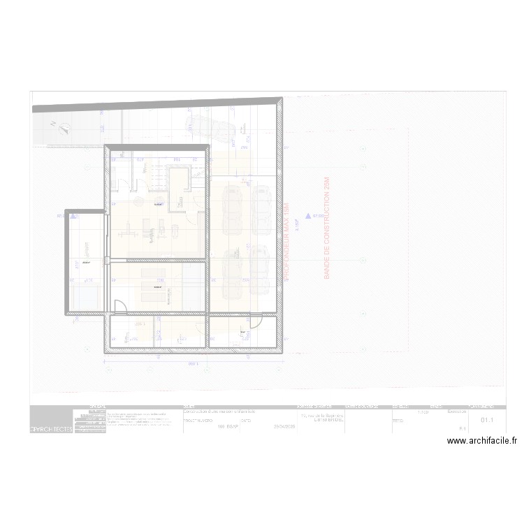 fred. Plan de 4 pièces et 147 m2