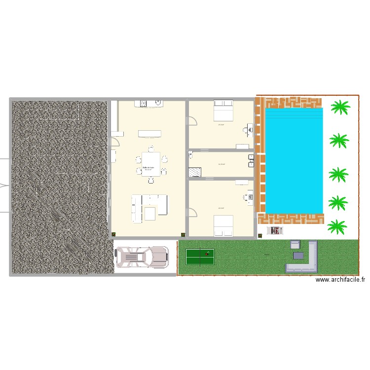 maison matteo. Plan de 4 pièces et 165 m2