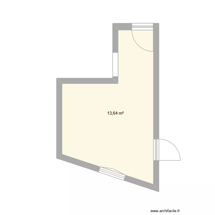 Cuisine. Plan de 1 et 14 m² Cuisine. Plan de 1 et 14 m²