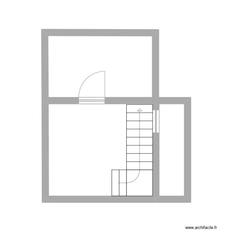 Fred &eacute;tage 1. Plan de 2  et 8 m²