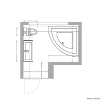 salle de bain baignoire 140x140 angle côté fenêtre
