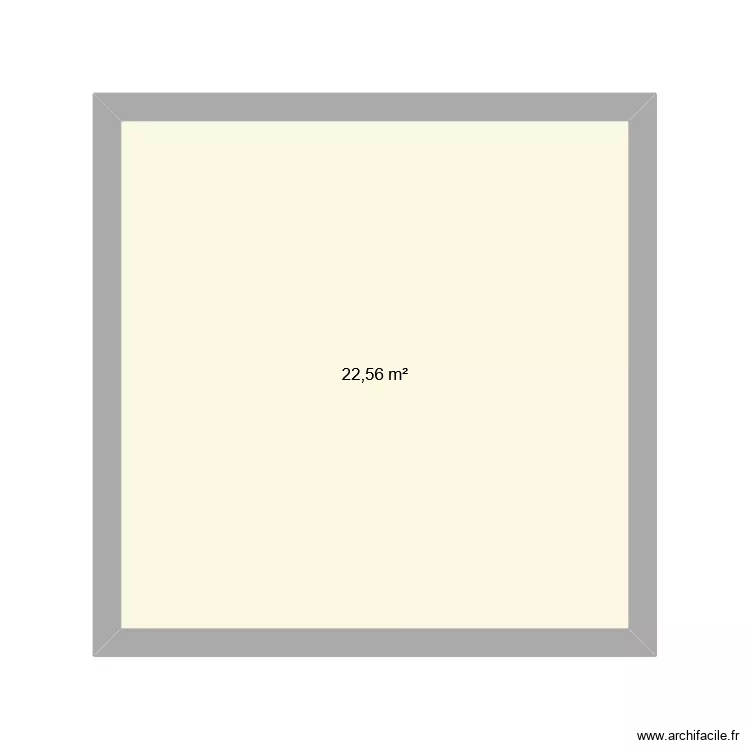 Cr&egrave;che. Plan de 1 Pièce et 23 m²