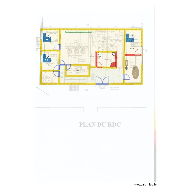 SIMULATION CSUI SENART V2. Plan de 8 pièces et 193 m2