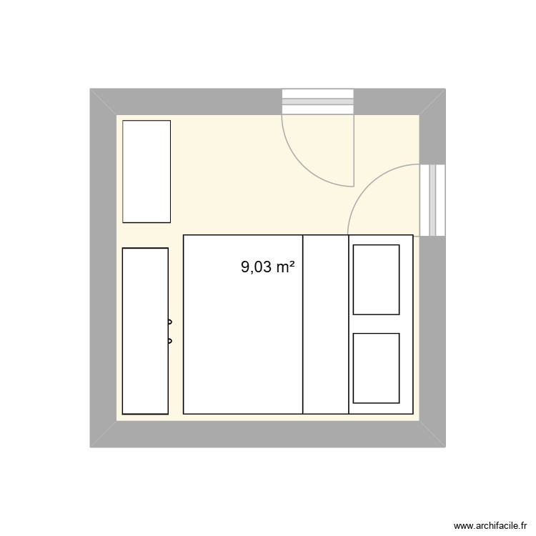 Chambre Guillaume. Plan de 0 pièce et 0 m2