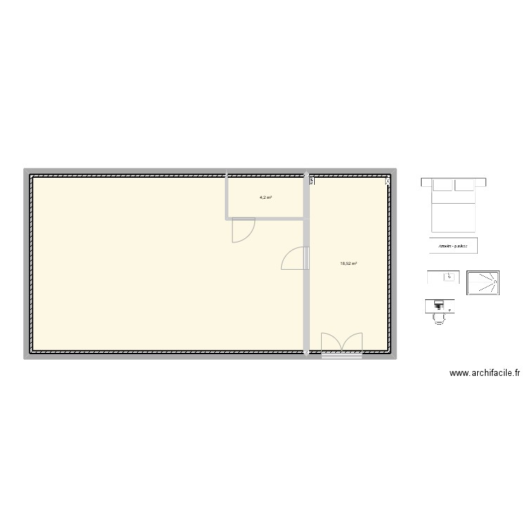 SinBO 0-V1. Plan de 6 pièces et 82 m2