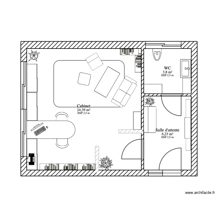 Cabinet de Voyance- Mobilier. Plan de 0 pièce et 0 m2 Cabinet de Voyance- Mobilier. Plan de 0 pièce et 0 m2