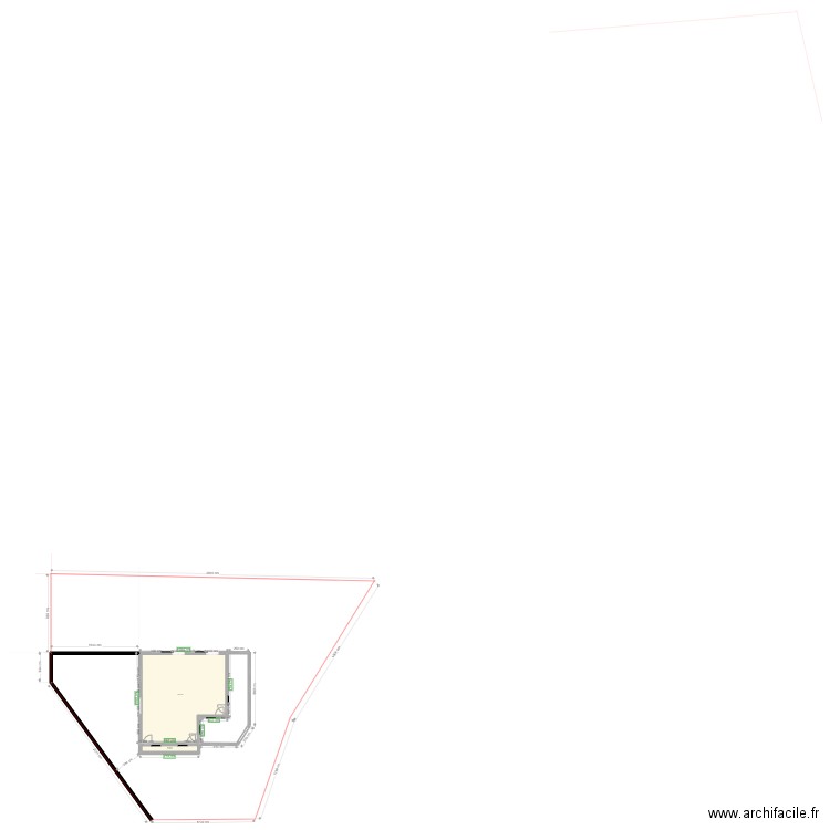 Maison plaine et terrain + véranda 17-05-2024. Plan de 2 pièces et 101 m2