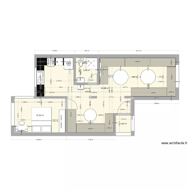 maison2. Plan de 4 pièces et 57 m² maison2. Plan de 4 pièces et 57 m²