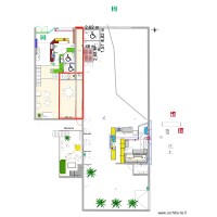 plan installation WC & poubelles 1
