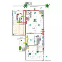 plan installation WC & poubelles 1