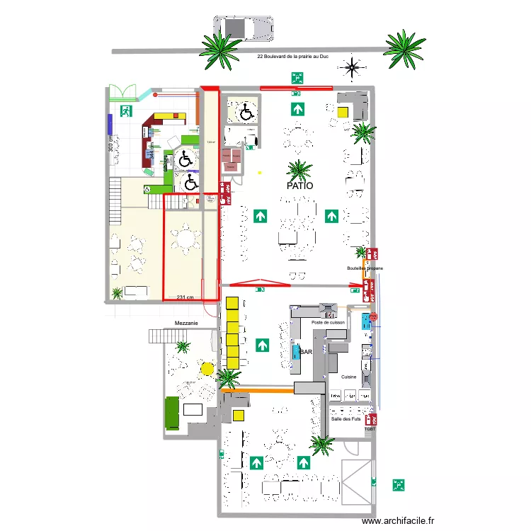 plan installation WC & poubelles 1. Plan de 3 et 36 m² plan installation WC & poubelles 1. Plan de 3 et 36 m²