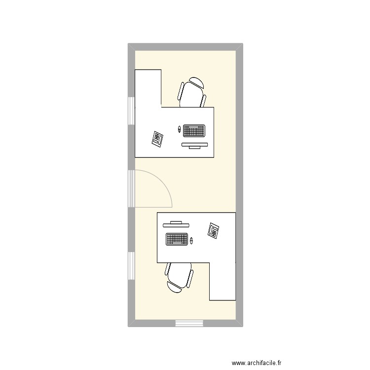 IDÉE PLAN PREFABRIQUÉ. Plan de 1 pièce et 13 m2