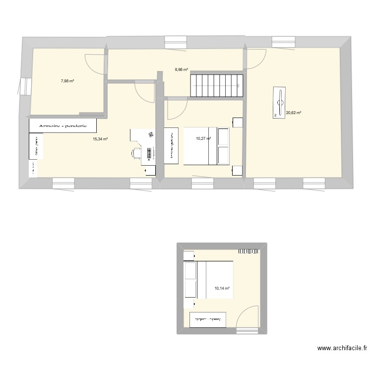 plan bruyères 2. Plan de 12 pièces et 133 m2