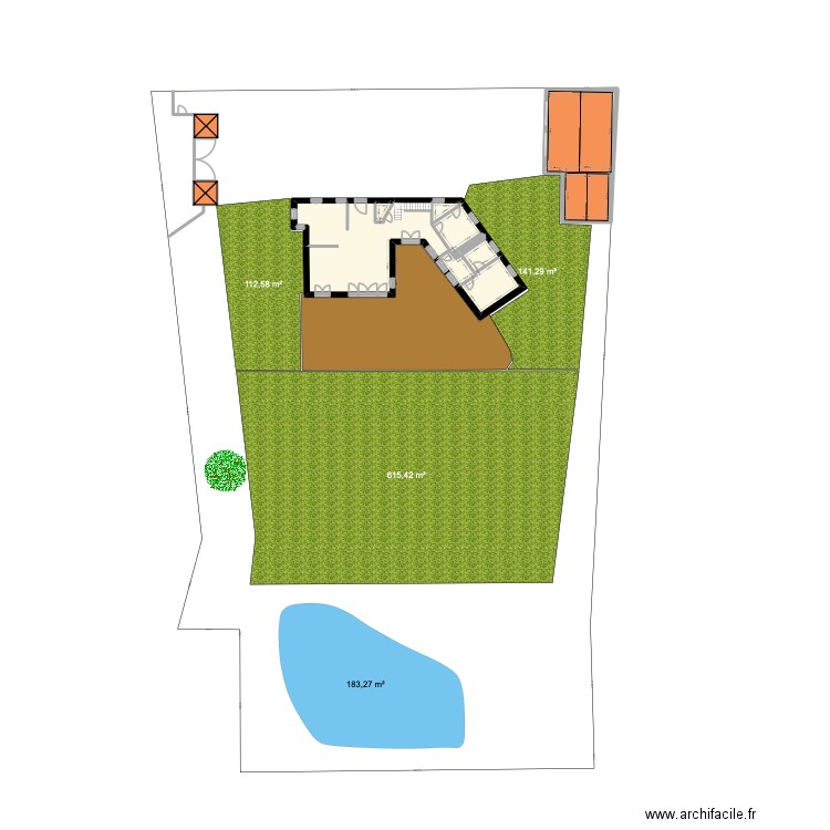 Tessancourt v2. Plan de 7 pièces et 126 m2