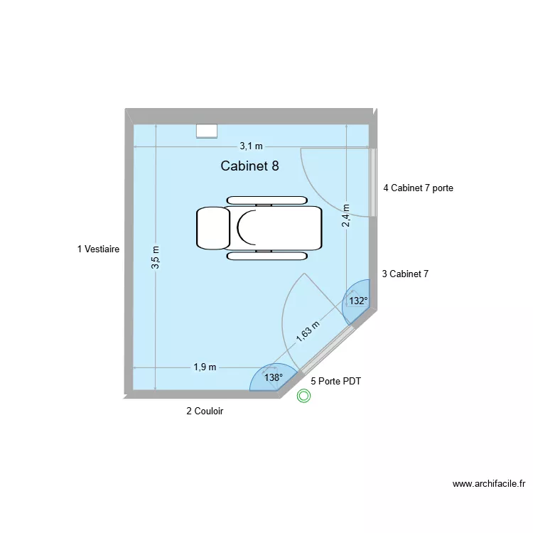 40254 Cabinet 8. Plan de 1 et 10 m² 40254 Cabinet 8. Plan de 1 et 10 m²