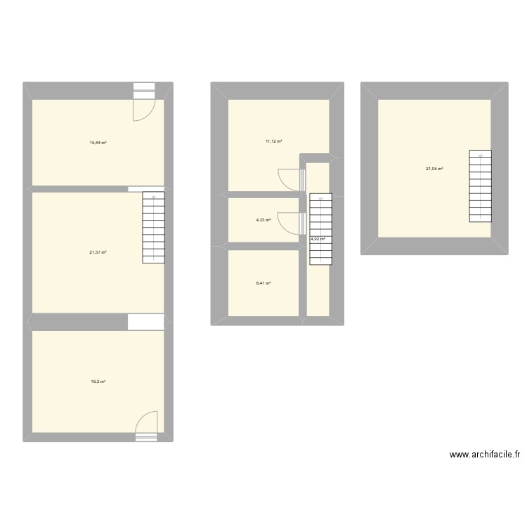 floreffe. Plan de 8 pièces et 103 m2