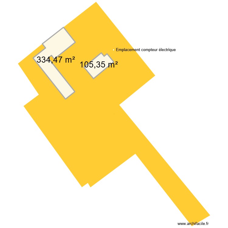 emplacement compteur électrique. Plan de 0 pièce et 0 m2