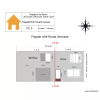 PC 5 Florian Fa&ccedil;ade nord avant travaux liser&eacute; blanc