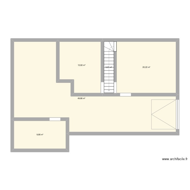 Sous-sol Lavernat. Plan de 5 pièces et 96 m2