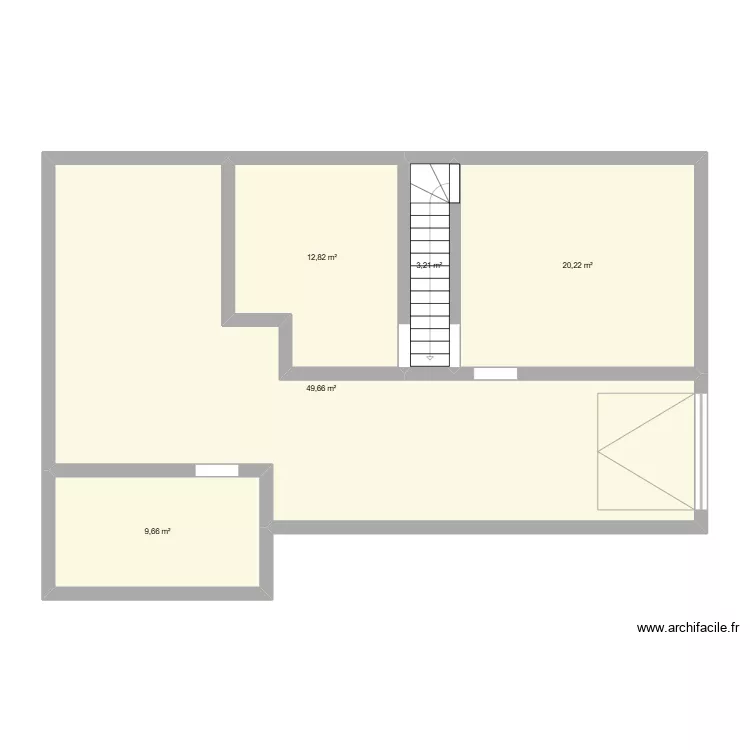 Sous-sol Lavernat. Plan de 