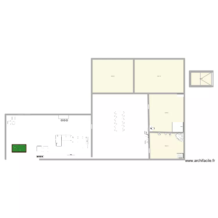 3 allo allo. Plan de 5  et 177 m²